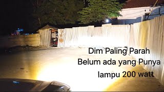 Dim Paling Parah Lampu Sorot 200watt untuk di Hutan Yang suka Survival [upl. by Teirtza490]