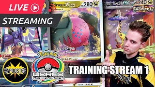 🔴 Pokemon TCG Worlds Training  Live Stream Miraidon ex Regidrago VSTAR Roaring Moon ex [upl. by Immac]