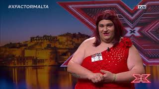 One COLOURFUL Audition  Electra Shock  X Factor Malta Season 02 [upl. by Hannala]