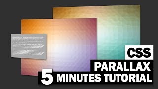 Stunning Pure CSS Parallax Scrolling  5 Minutes Tutorial [upl. by Nelg]