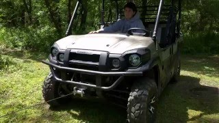 Kawasaki Mule ProFXT Ranch Edition Winch Haul  traviewhite [upl. by Haggar987]