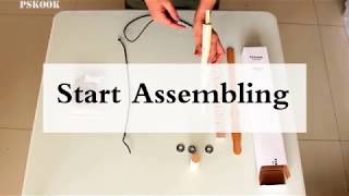 How to assemble PSKOOK Bow Drill Kit [upl. by Newnorb]