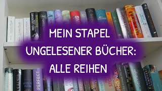 Reihen vom SuB Begonnene und nicht begonnene BuchReihen  Stapel ungelesener Bücher [upl. by Benjamin]