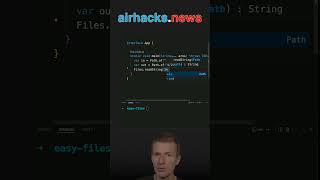 Easy File Handling with Java java shorts coding airhacks [upl. by Anilad]