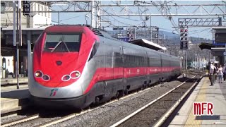 FRECCIAROSSA COMPILATION ETR 500 EUROSTAR ITALIA in transito alla stazione di FIRENZE RIFREDI [upl. by Annabell953]