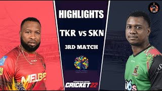 SKNP vs TKR 3rd Match CPL 2024 Highlights  TKR vs SKNP CPL Highlights 2024  Hotstar  Cricket 24 [upl. by Franza]