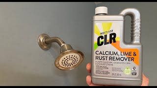 How to Clean a Shower Head with CLR  Calcium Lime amp Rust Removal [upl. by Saddler]