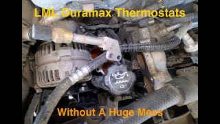 2013 Silverado Duramax LML Thermostat Replacement [upl. by Demaggio794]