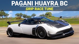 Forza Horizon 5 Tuning  2016 Pagani Huayra BC FH5 Grip Race Build Tune amp Gameplay [upl. by Ekal]