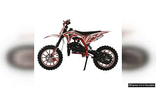 49cc 2Stroke Kids Dirt Bike Gas Power Motocross Off Road Mini Motorcycle Review [upl. by Annayoj124]