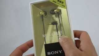 First Look the Brass Sony MDREX650 Unboxing [upl. by Osrock]