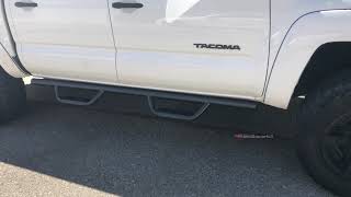 Nerf bar side step installation on 2012 Toyota Tacoma [upl. by Hasila299]