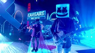 Marshmello ft CHVRCHES  Here With Me Jimmy Kimmel Live in Las Vegas Performance Video [upl. by Eindys]