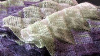 Learn to Knit Entrelac Part Two [upl. by Rosenthal879]