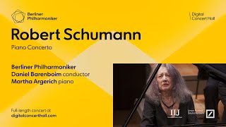 Schumann Concerto for Piano and Orchestra  Argerich · Barenboim · Berliner Philharmoniker [upl. by Nyladgam]