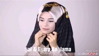 BİRBİRİNDEN FARKLI ŞAL EŞARP BAĞLAMA MODELLERİ  Hijab Tutorial [upl. by Atis]