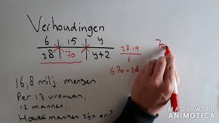 HAVO 4  wiskunde A  hoofdstuk 1  verhoudingen [upl. by Mandel]