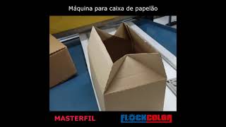 Máquina para fabricar caixas de papelão [upl. by Bara]