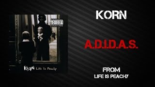 Korn  ADIDAS Lyrics Video [upl. by Ibrab671]