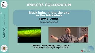 IPARCOS Upcoming Colloquia Conferences Jorma Louko UCM [upl. by Eimmelc]