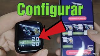 Como configurar Smartwatch i7 pró max e colocar foto na tela atualizado [upl. by Htiduj914]