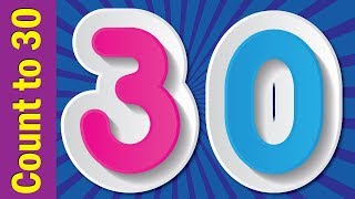 Count to 30  Learn Numbers 1 to 30  Learn Counting Numbers  ESL for Kids  Fun Kids English [upl. by Yellat68]