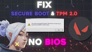 NO BIOS Fix Smart boot amp Tpm 20 issue ⏐ WINDOWS 11 ⏐ VALORANT [upl. by Barrington]