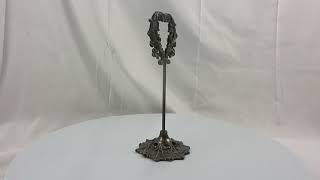 Vintage Aged Bronze Victorian Style Heart Shaped Single Photo Stand [upl. by Felton]