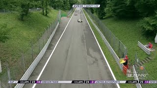 ELMS Imola LMP3 crash [upl. by Isdnyl]