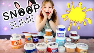 OPENING 10 SNOOP SLIMES EPIC SLIME review FAMOUS SLIME SHOP The TOYTASTIC Sisters [upl. by Levy302]