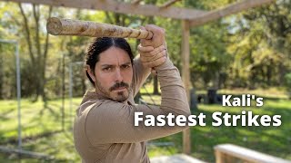 Fastest Strikes of Kali Stick Fighting  Filipino Martial Arts [upl. by Shuma]