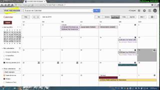 Tutorial Basico de Google Calendar 2016 [upl. by Grizelda]