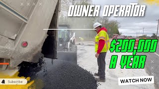 OWNER OPERATOR MAKING 200000 A YEAR WITH 1 DUMP TRUCK [upl. by Annaegroeg]