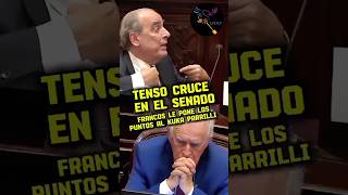 GUILLERMO FRANCOS DOMÓ AL KUKA PARRILLI EN EL SENADO argentina casta cristina milei [upl. by Aerdnod]