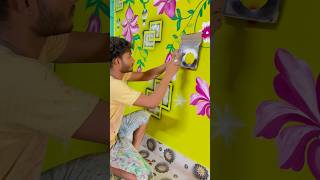 3d bubble wall desigin painting wallpainting song [upl. by Nevin]