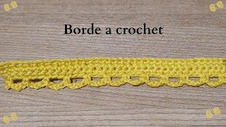 Borde ribete fácil a Crochet [upl. by Eissak8]