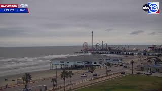 Galveston Texas  247 Live Beach Camera [upl. by Bennink]