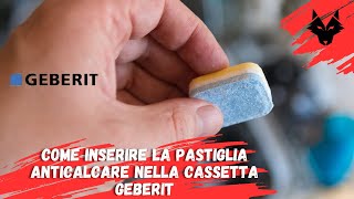 Come inserire la pastiglia anticalcare nella cassetta Geberit [upl. by Biebel]