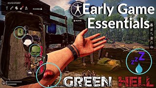 Green Hell Early Game Essential Tips  Cure Venom  Worm Wounds  Gameplay Guide [upl. by Christmas]