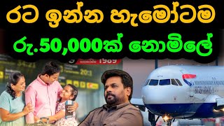 🇱🇰 විදේශගත හැමෝටම නොමිලේ රු 50000 ක දීමනාවක්  Kuwait Saudi Dubai News  airport [upl. by Jarrett261]