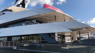 Utopia IV Rossinavi Yacht and AampR Elandess Yachts at Fort Lauderdale International Boat Show 2018 [upl. by Inoue]