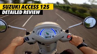 Suzuki Access 125 New Model Review  SR Motoworld [upl. by Atikir]