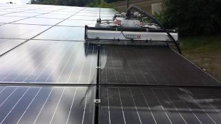 Ecosun Expert Energies nettoyage de panneaux photovoltaïques avec robot [upl. by Wills678]