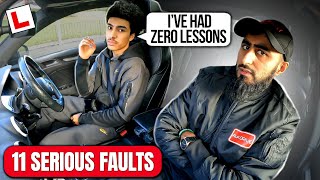 Learner Attempts Driving Test After ZERO Lessons [upl. by Cyrillus]