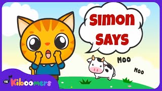 Simon Says Game  THE KIBOOMERS Preschool Songs  Brain Break [upl. by Anuat183]