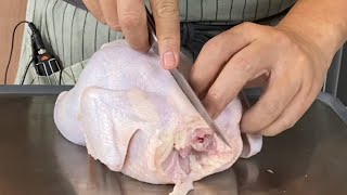 How to Debone a Whole Chicken Easily  How to Remove Bones from Chicken [upl. by Newlin]