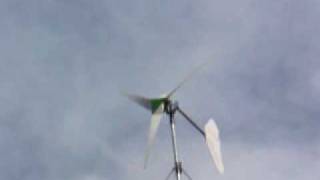 Hugh Piggott 3 Metre Diameter Wind Turbine Furling [upl. by Bozuwa]