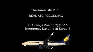 REAL ATC Jet Airways Emergency Landing at Karachi 9W202JAI202 wSubtitles [upl. by Sander]