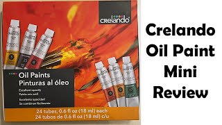 Lidls Crelando Oil Paint Mini Review And Emerald Green Update [upl. by Price921]