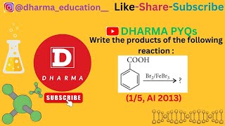 Write the products of the following reaction Benzoic acid Br2FeBr3 to gives 15 AI 2013 [upl. by Kreiker]